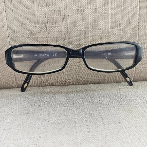 Nine West Women Eyeglasses Frame Black/Glitter 378 FF5 53[]15 135 Glasses - Picture 3 of 12